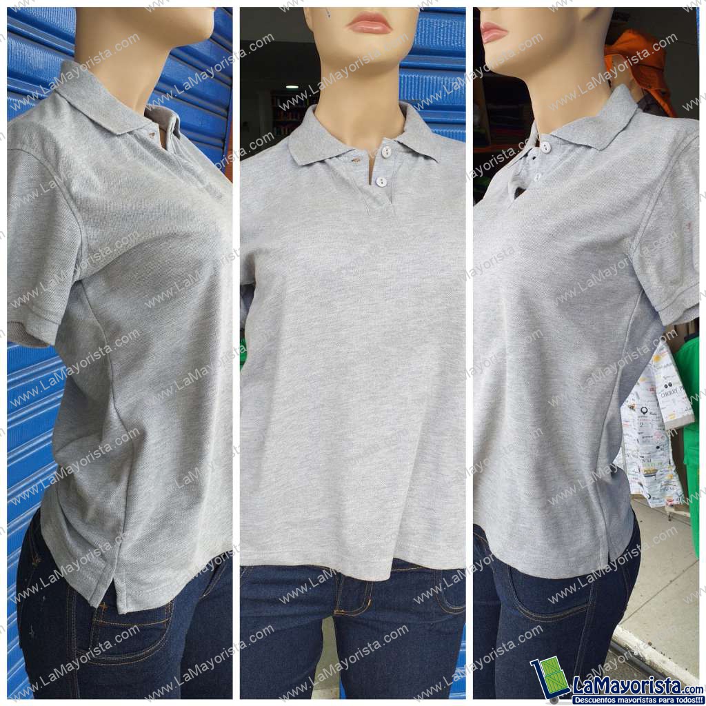 Camisa oxford manga corta dama