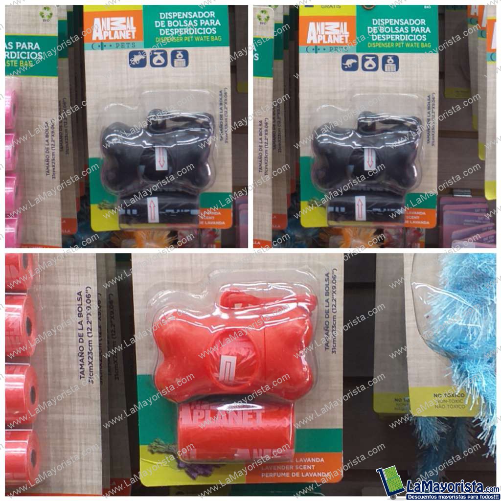 Dispensador para bolsas de desperdicio animal planet