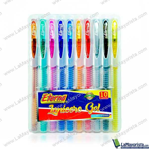 Lapicero gel x 10 unidades
