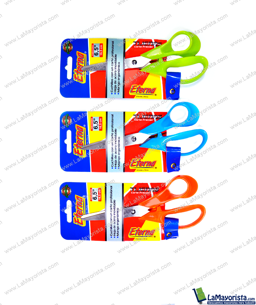Tijera 6,5" de colores