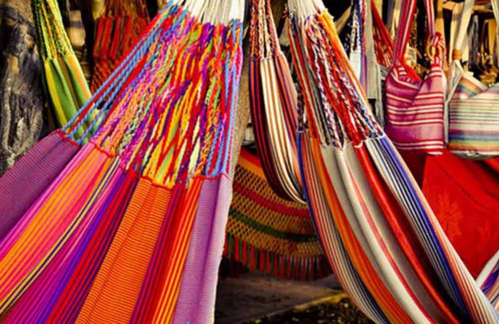 Hamacas en algodon de varios colores
