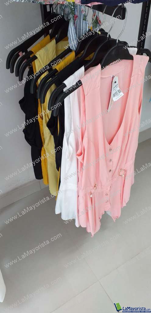 Blusa para dama cuello v manga 3/4
