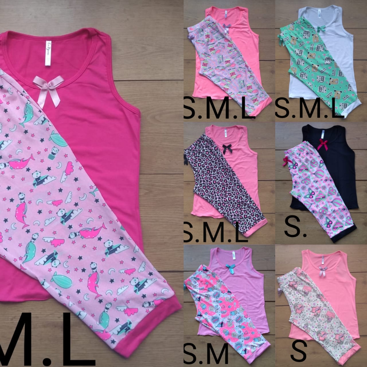 Pijama capri para damas