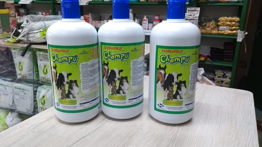 Shampo para equinos, bovinos, caninos