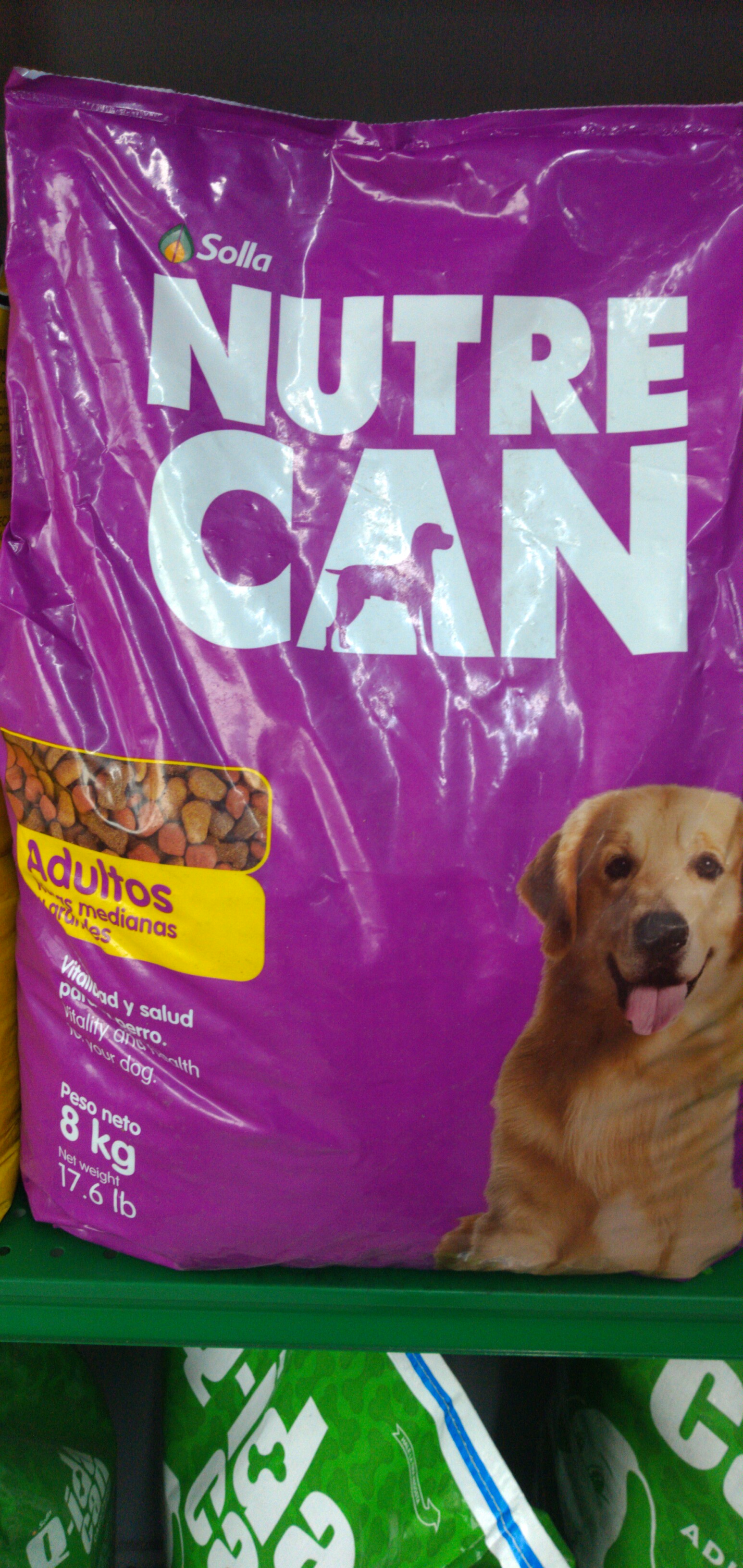 Nutrecan adultos razas medianas y grandes x 8 kg