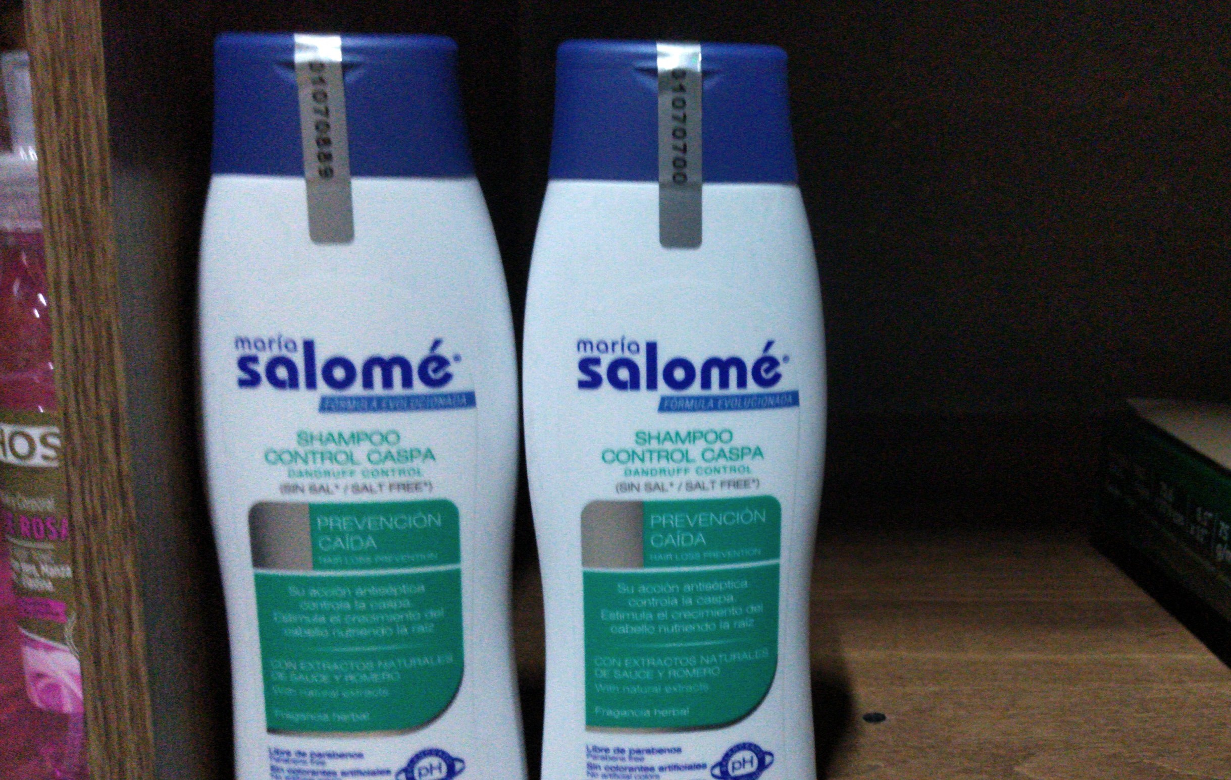 Shampoo María Salomé prevención caída e hidratación 2en 1 x 400ml
