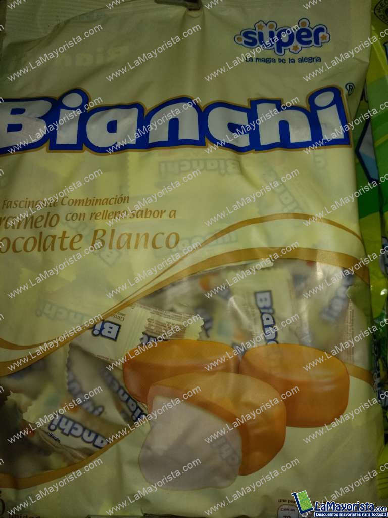 Bianchi chocolate blanco paquete x 100 unidades