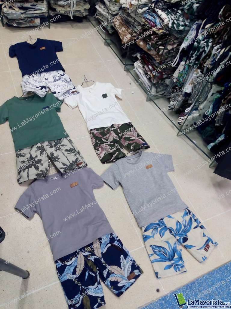Conjunto pantaloneta o bermuda + camisa