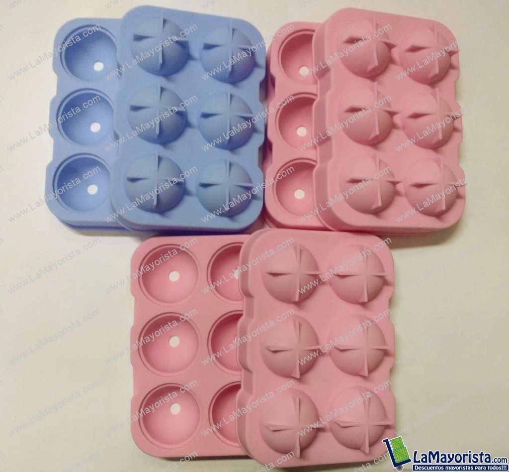 Moldes de silicona para hielo x 6