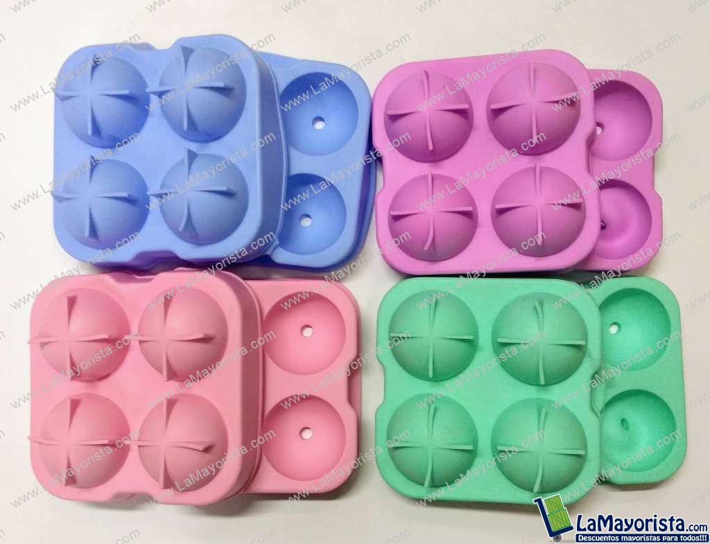 Moldes de silicona para hielo x 4