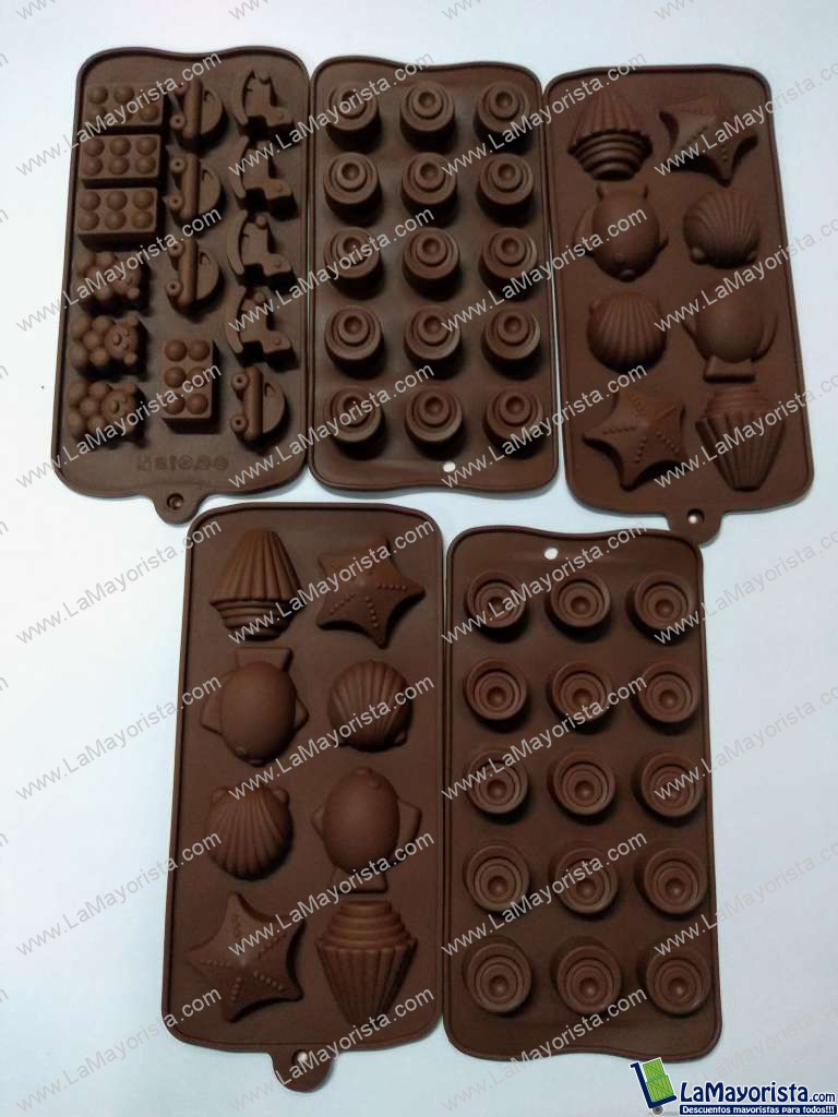 Moldes Siliconados para Chocolate x 8