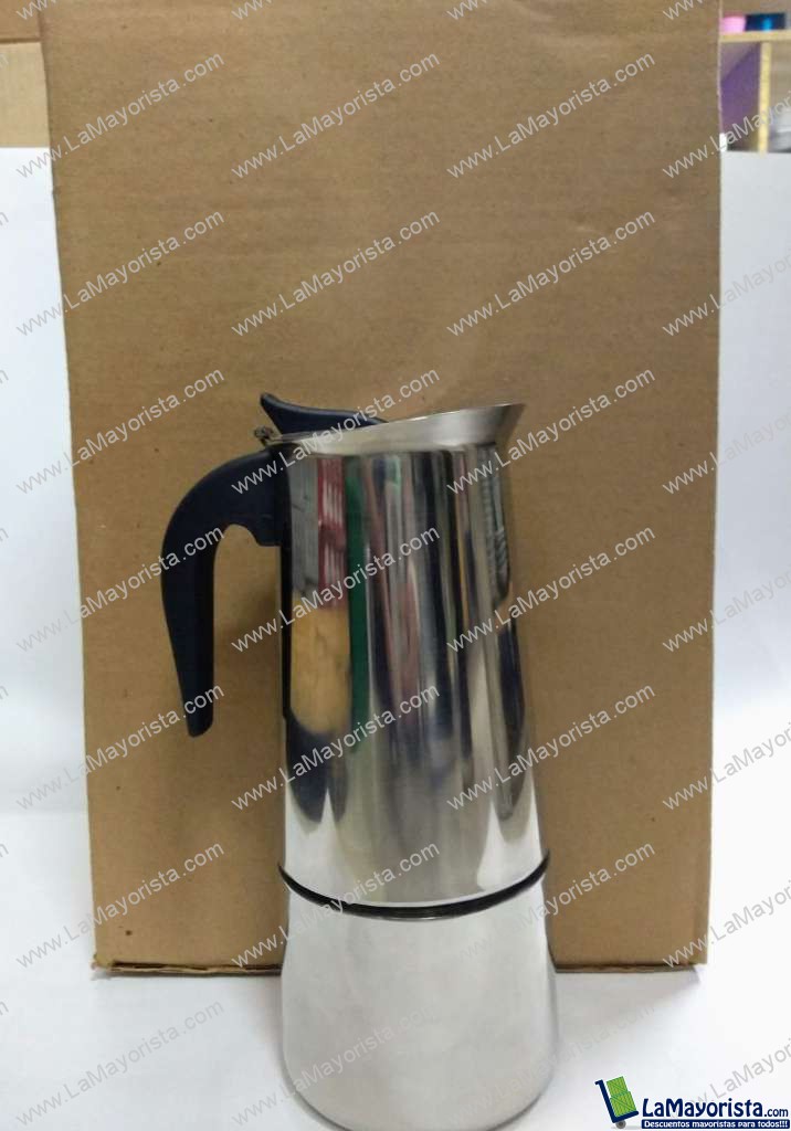 cafetera italiana en acero 12 tazas