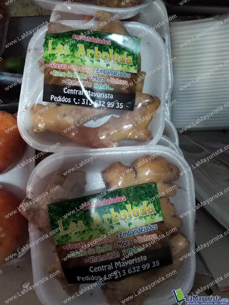 Jengibre en bandeja