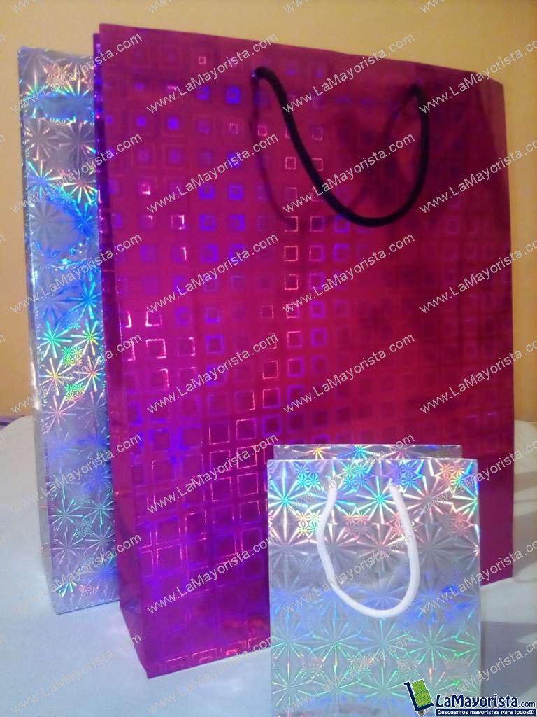 Bolsas Holograficas de Regalo. Grande