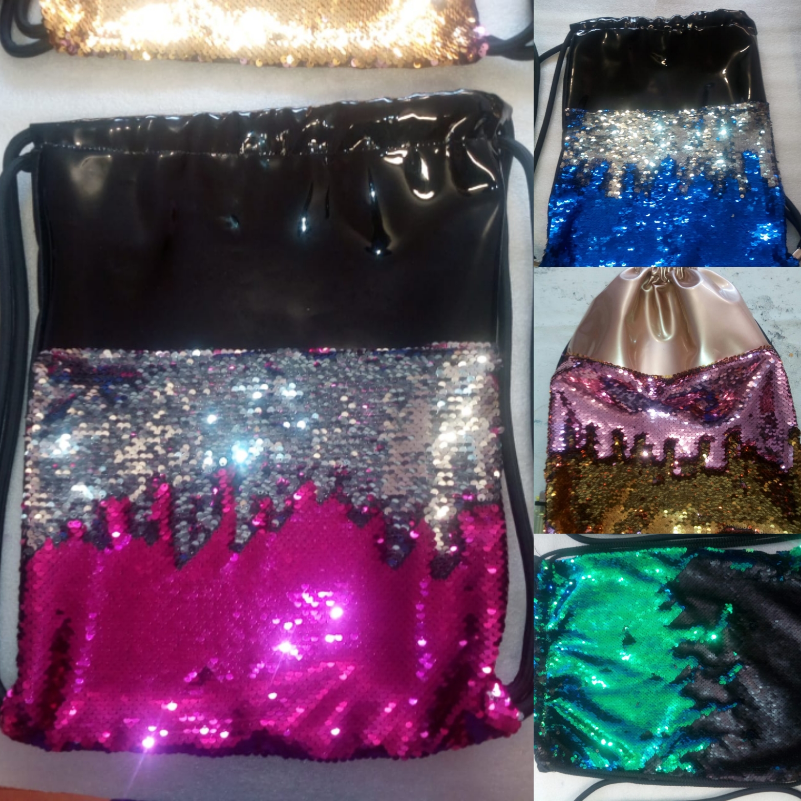 Bolso lentejuelas doble