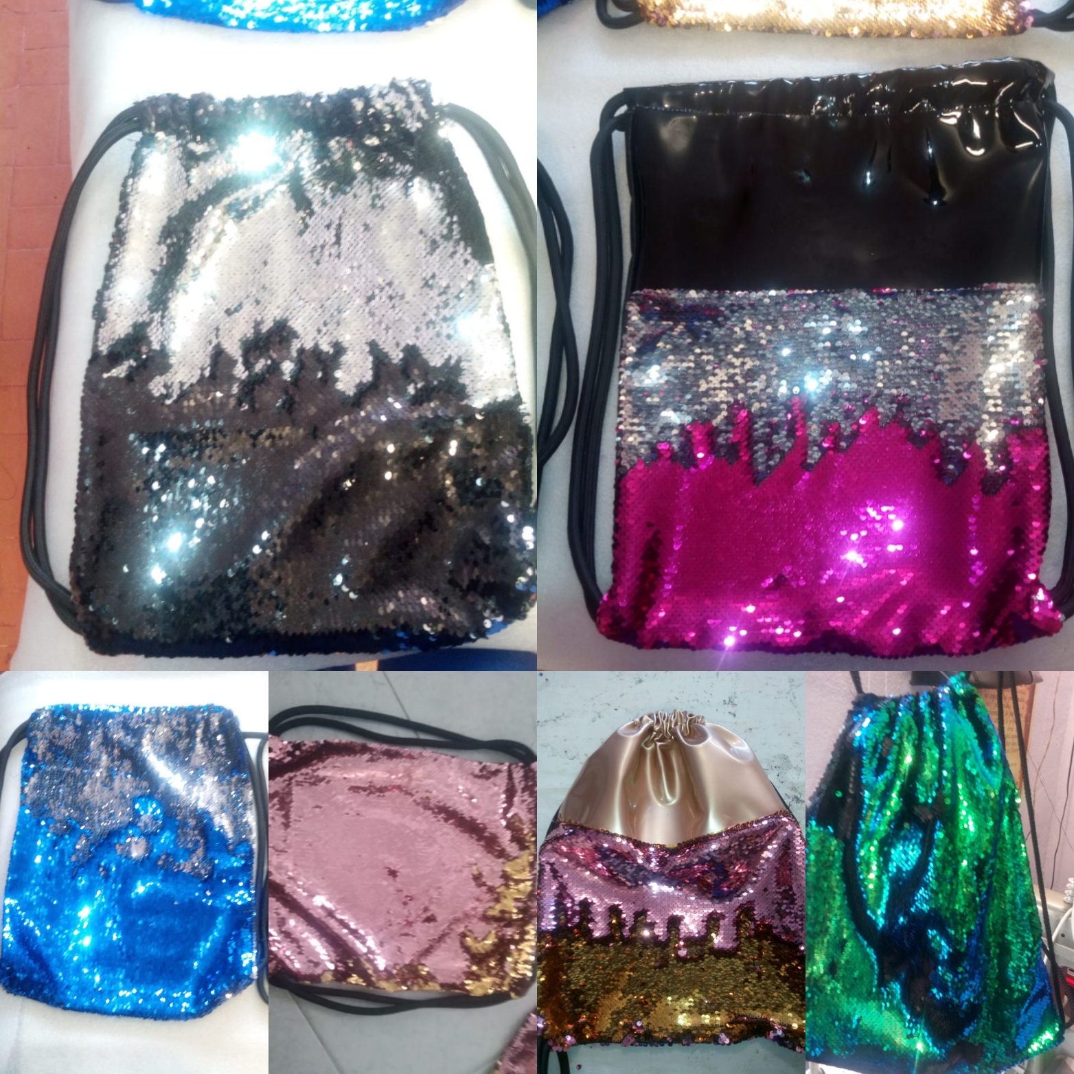 Morral en lentejuelas