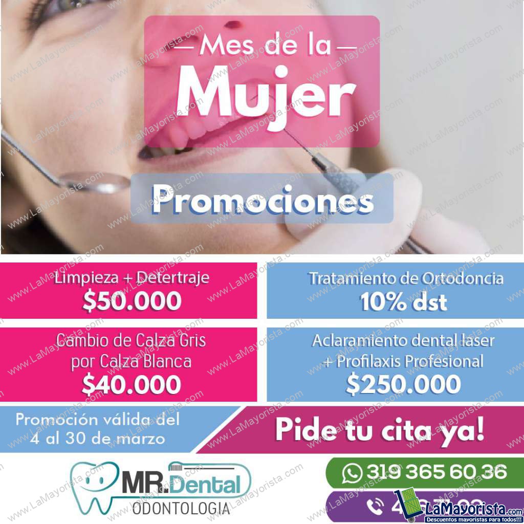Paquete de servicio odontologico dia de la mujer