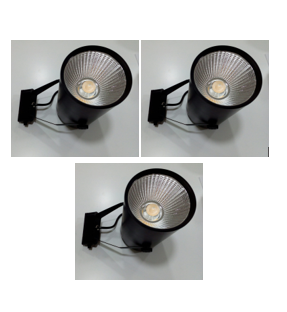 Spot tipo cilindro 20W base negra ó base blanca. Luz cálida