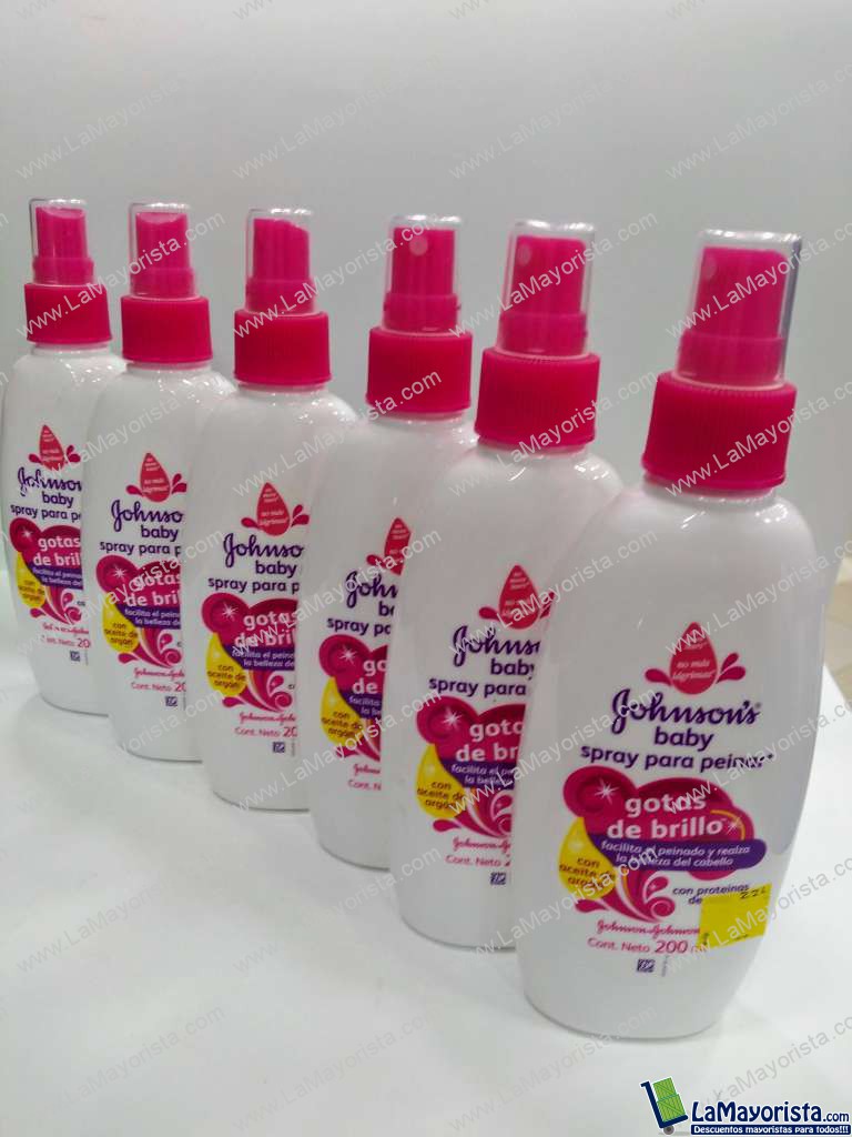 SPRAY PARA PEINAR JOHNSONS GOTAS DE BRILLO*200ml