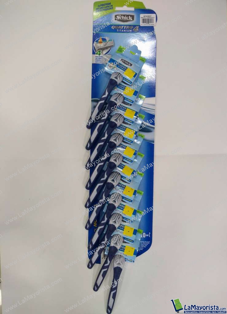 Maquina Quattro 4 Titanium Schick 10unid x tira