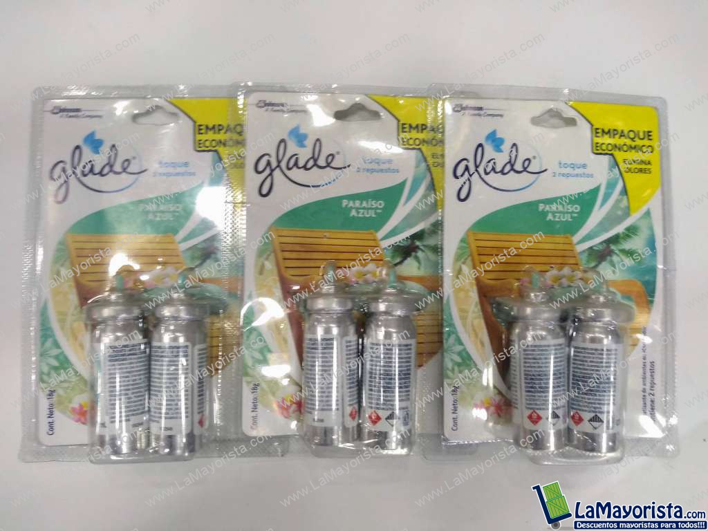 aromatizante glade de ambientes en atomizador 2 unid x paquete
