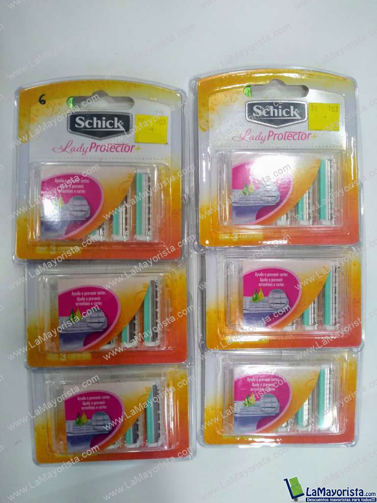 3 cartuchos Maquina lady protector Schick