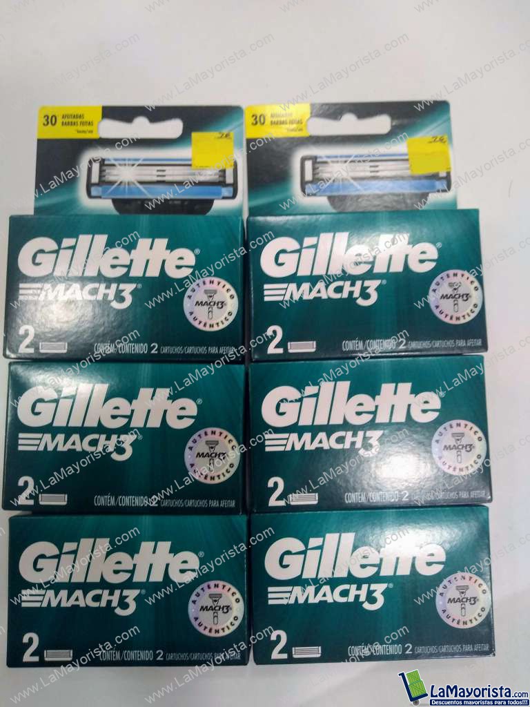2 cartuchos Maquina mach3 Gillette