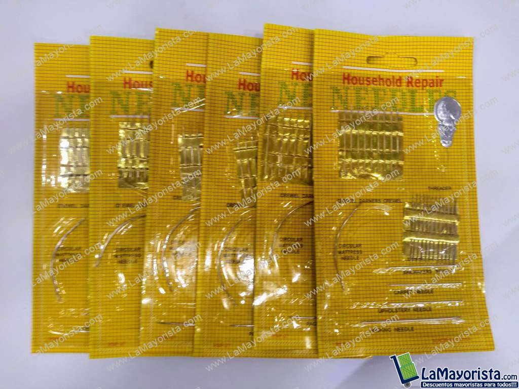 juego alfileres dorado Needles