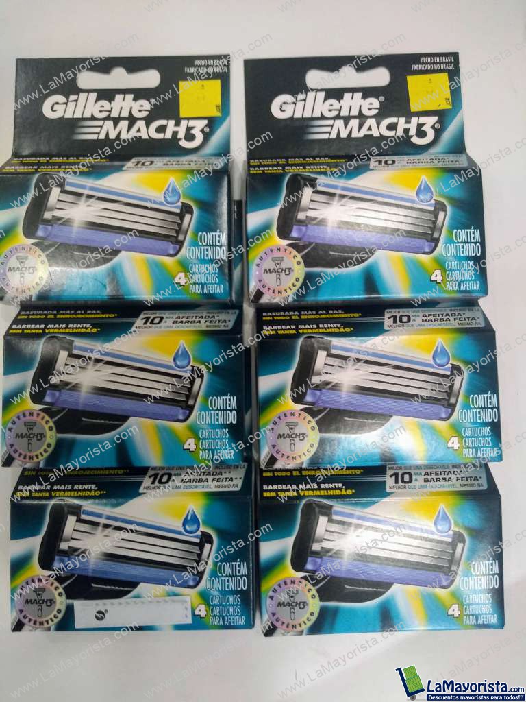 4 cartuchos Maquina mach3 Gillette