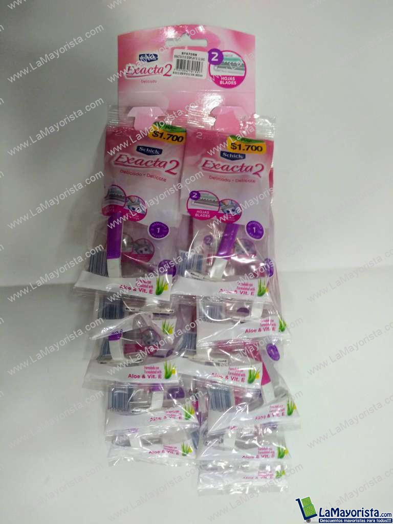 Maquina exacta 2 dama Schick 12 unid