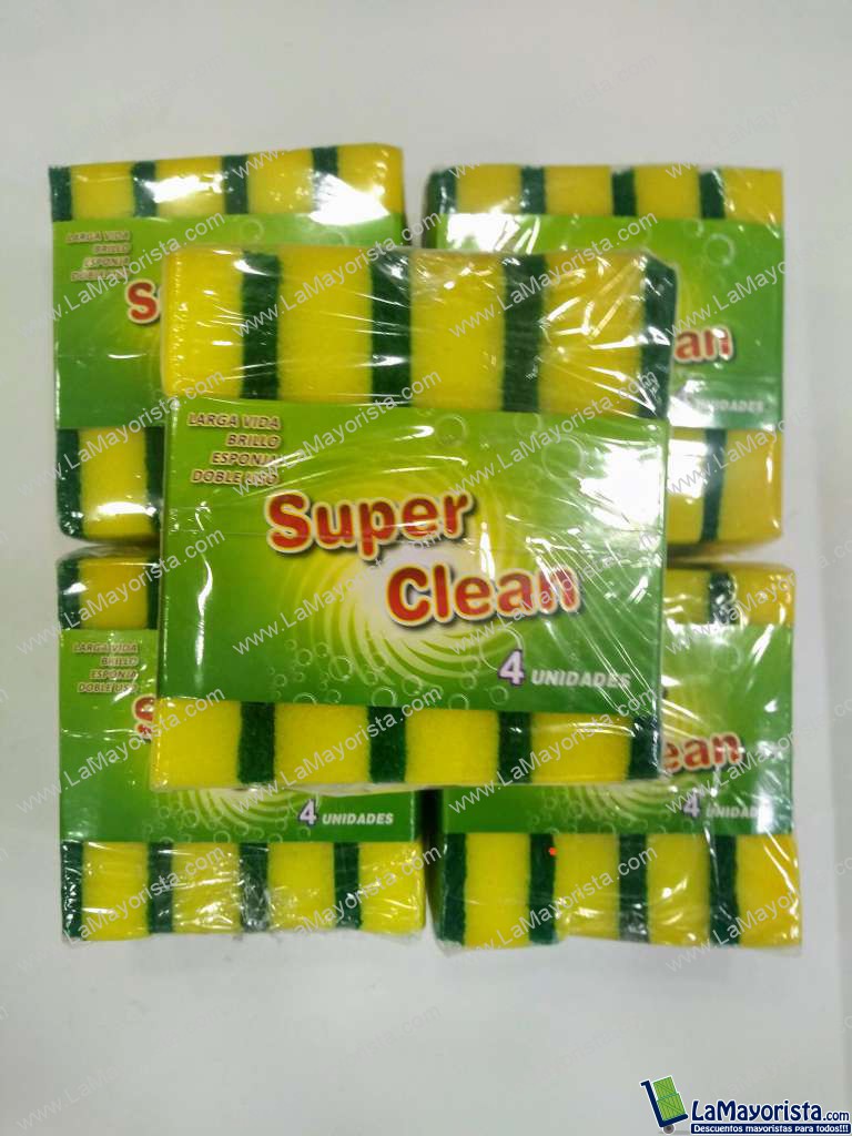 esponja Super Clean 4unid x paquete
