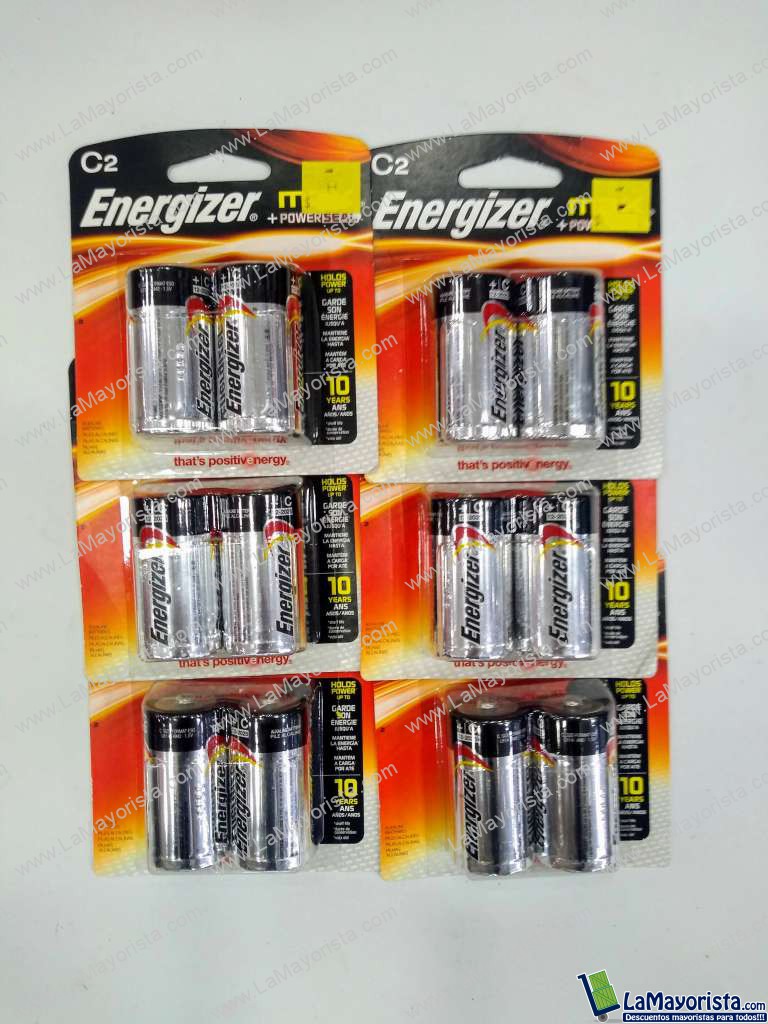 pilas tipo C alcalina Energizer x 2unid