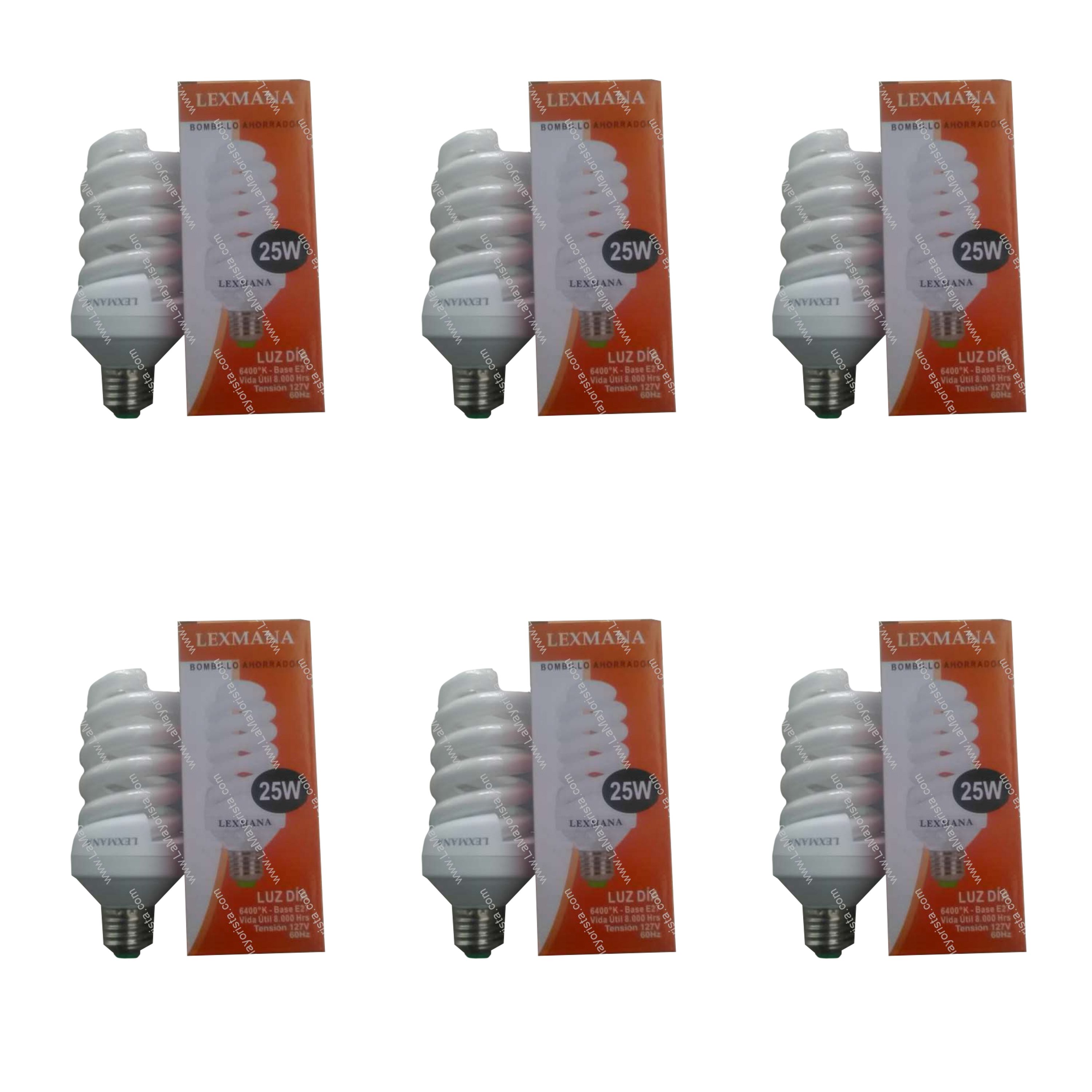 bombillo ahorrador de 25w luz dia