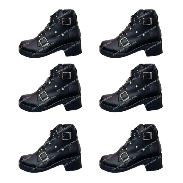 Botines tipo rockero jersey