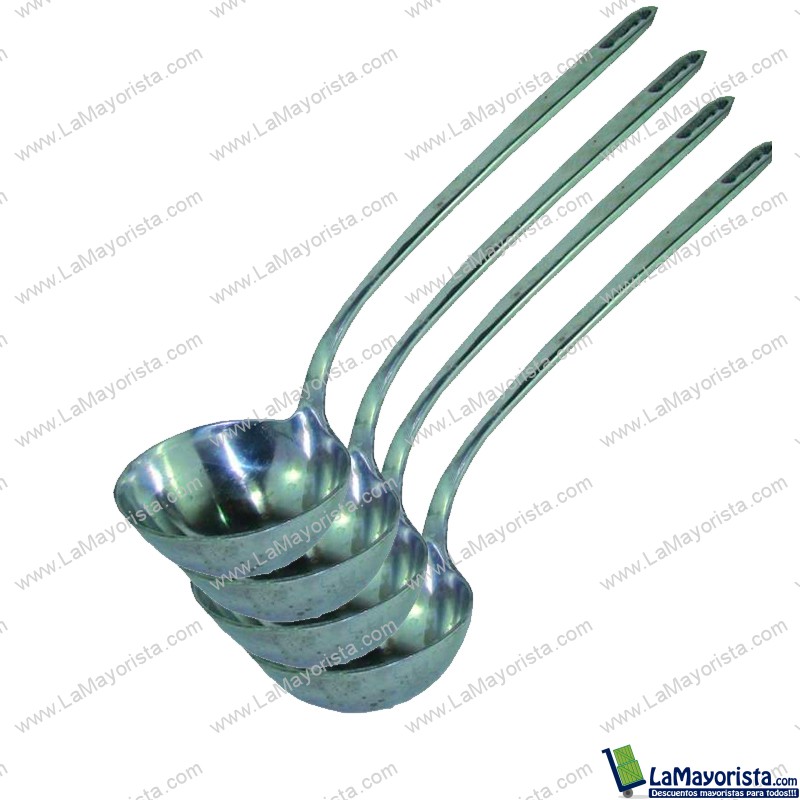 Cucharon Saca Sopa En Aluminio