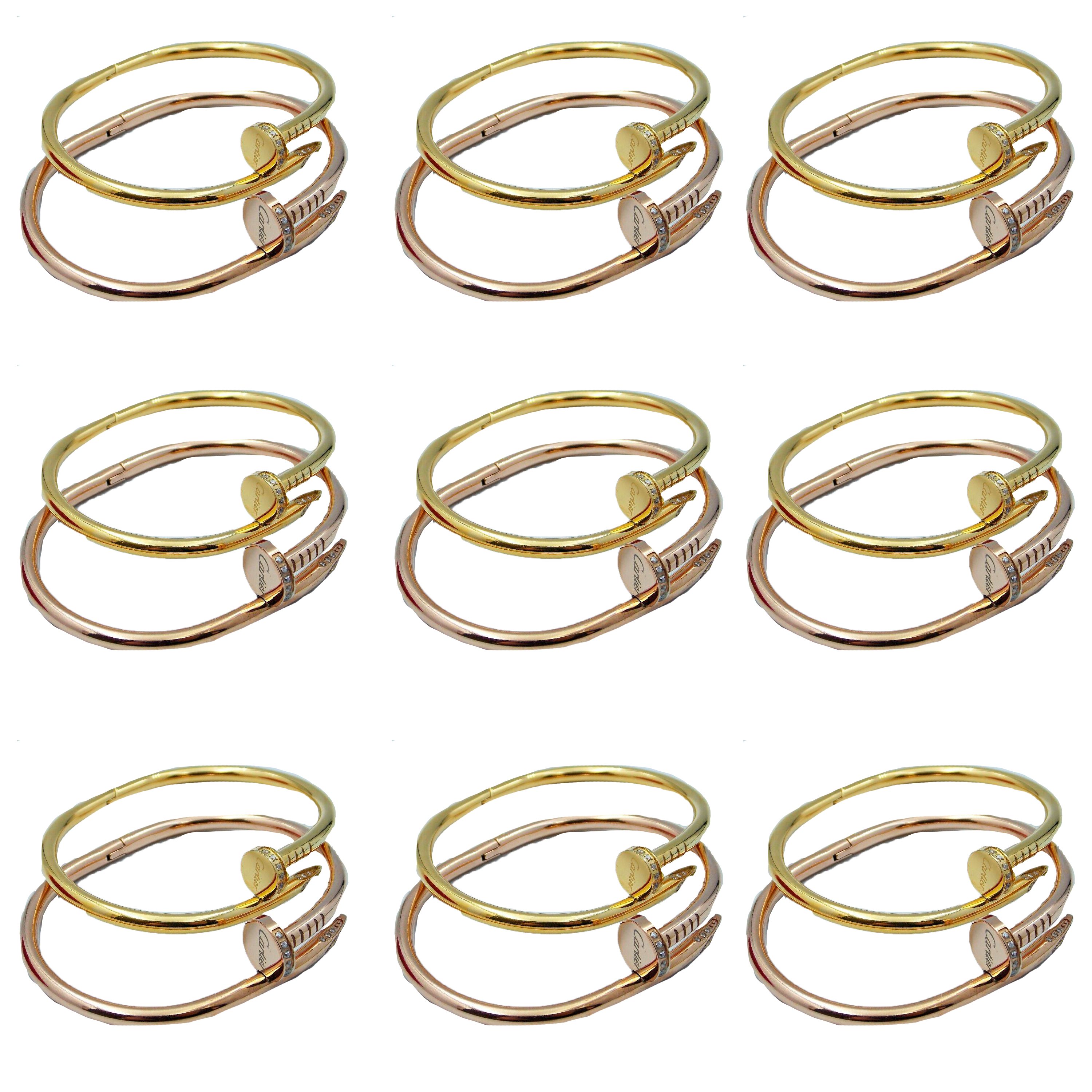 Pulsera en forma de clavo imitación cartier