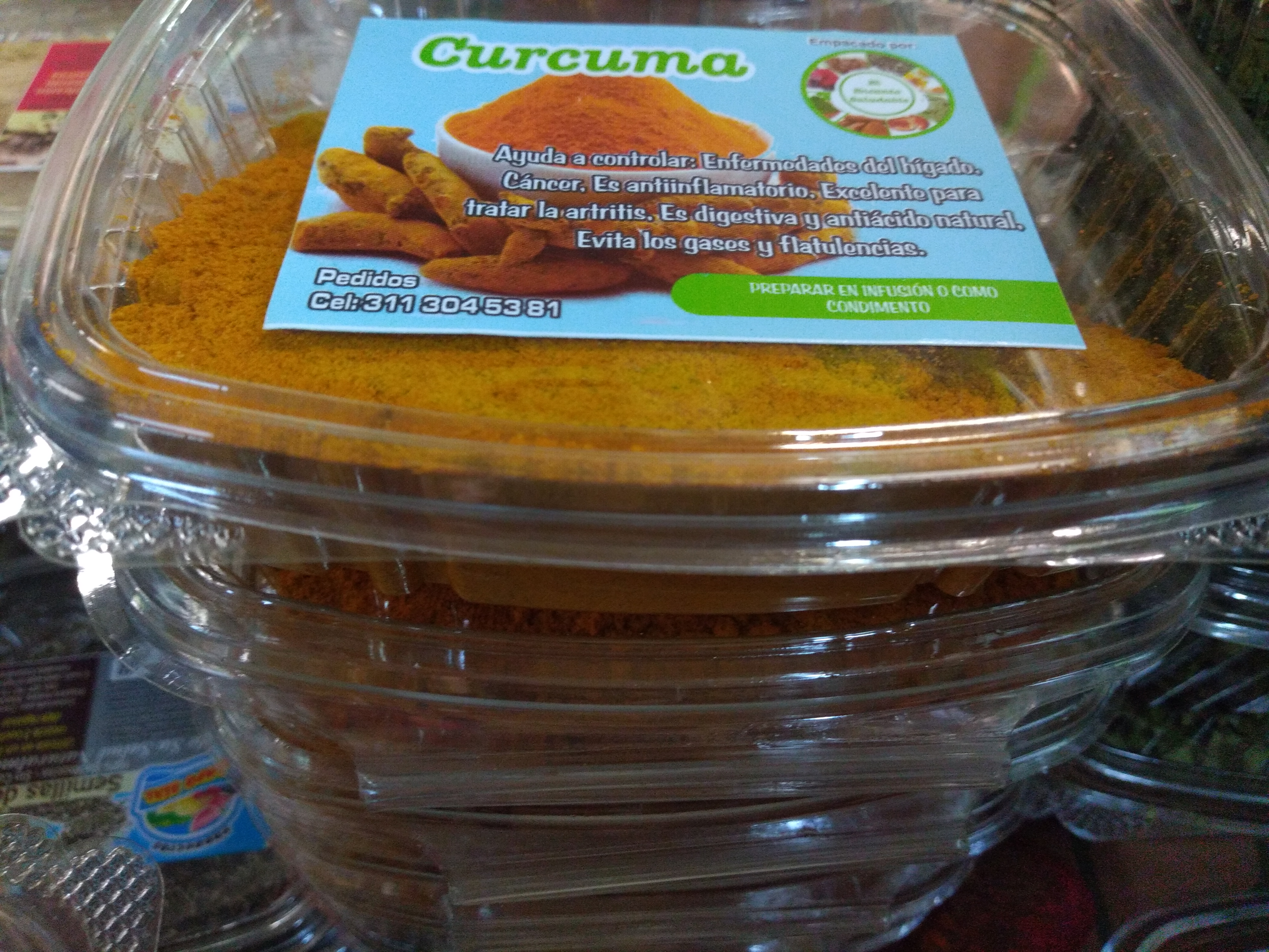 Cúrcuma bandeja