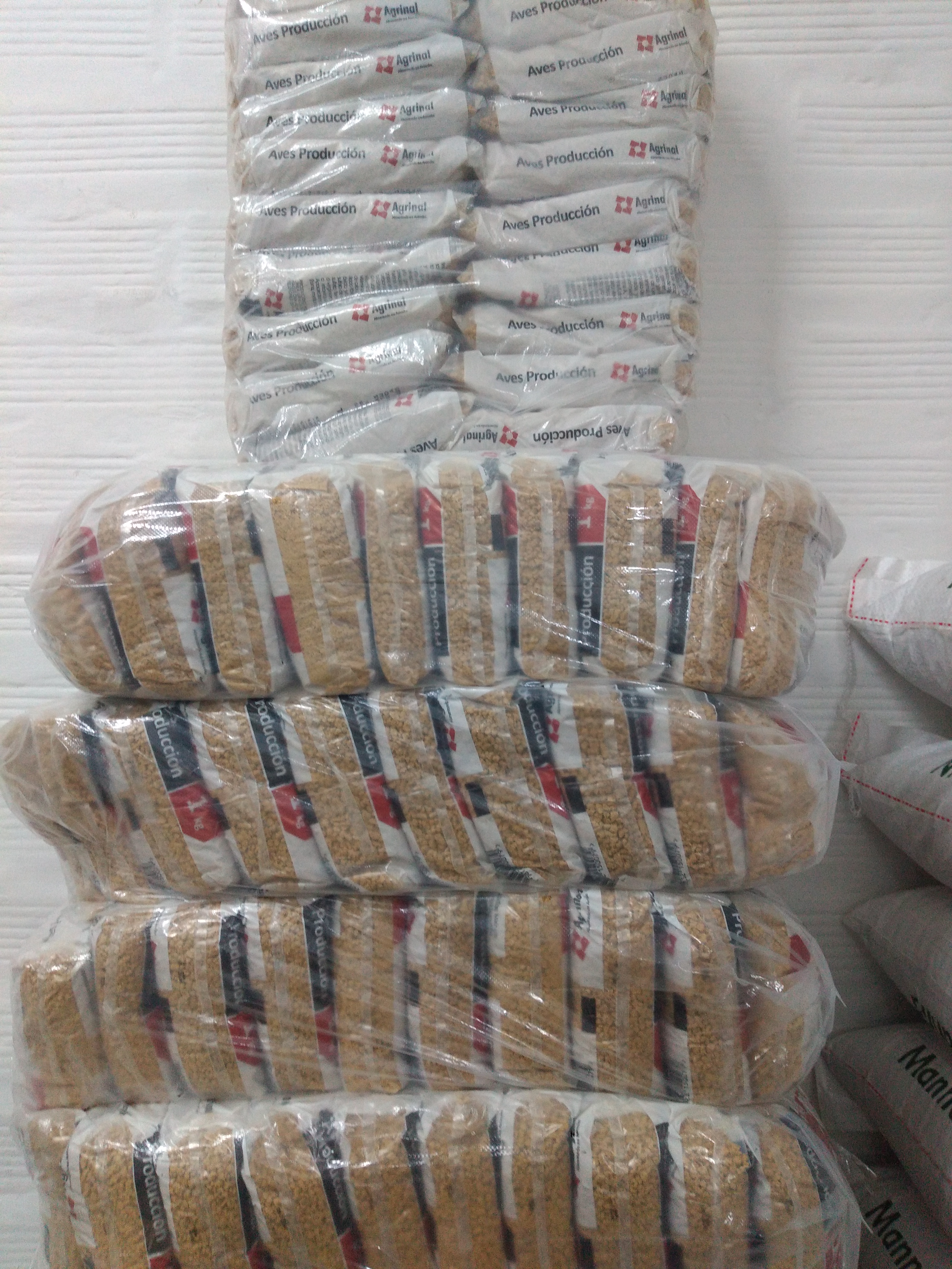 Aves producción paca x 20 unidades de kilos