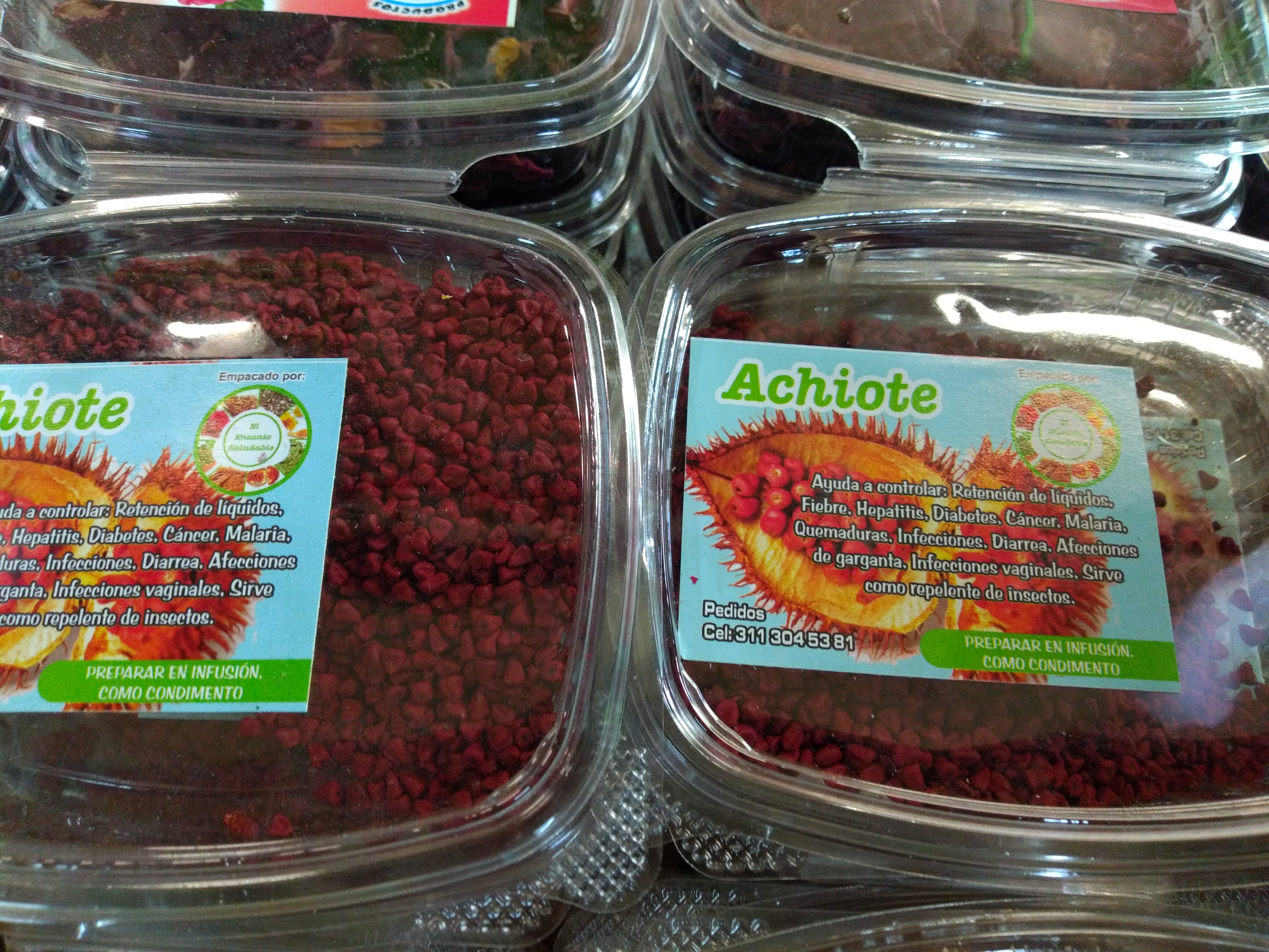 Achiote bandeja