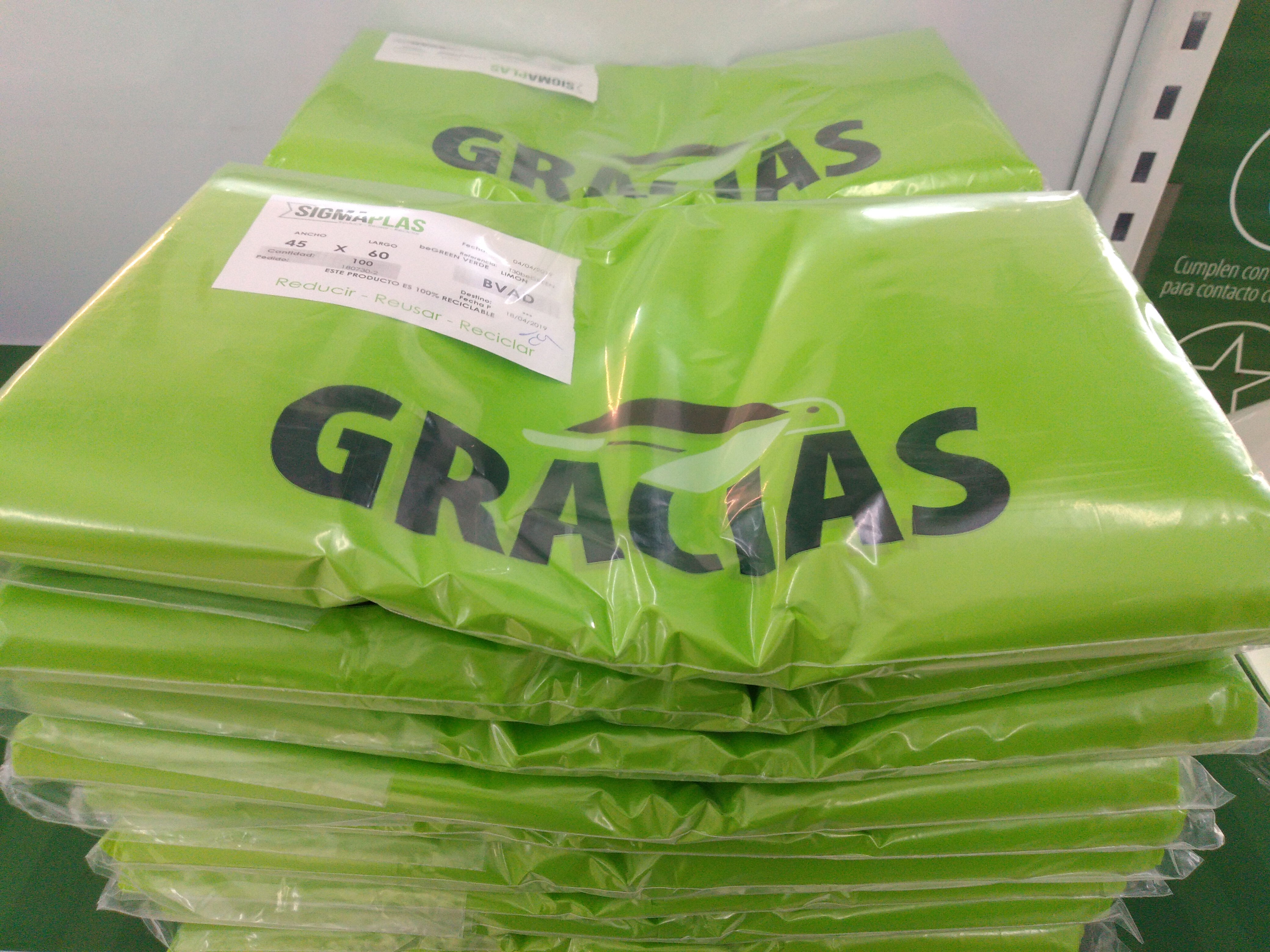 Bolsa de cargadera biodegradable T30 x 100 unidades