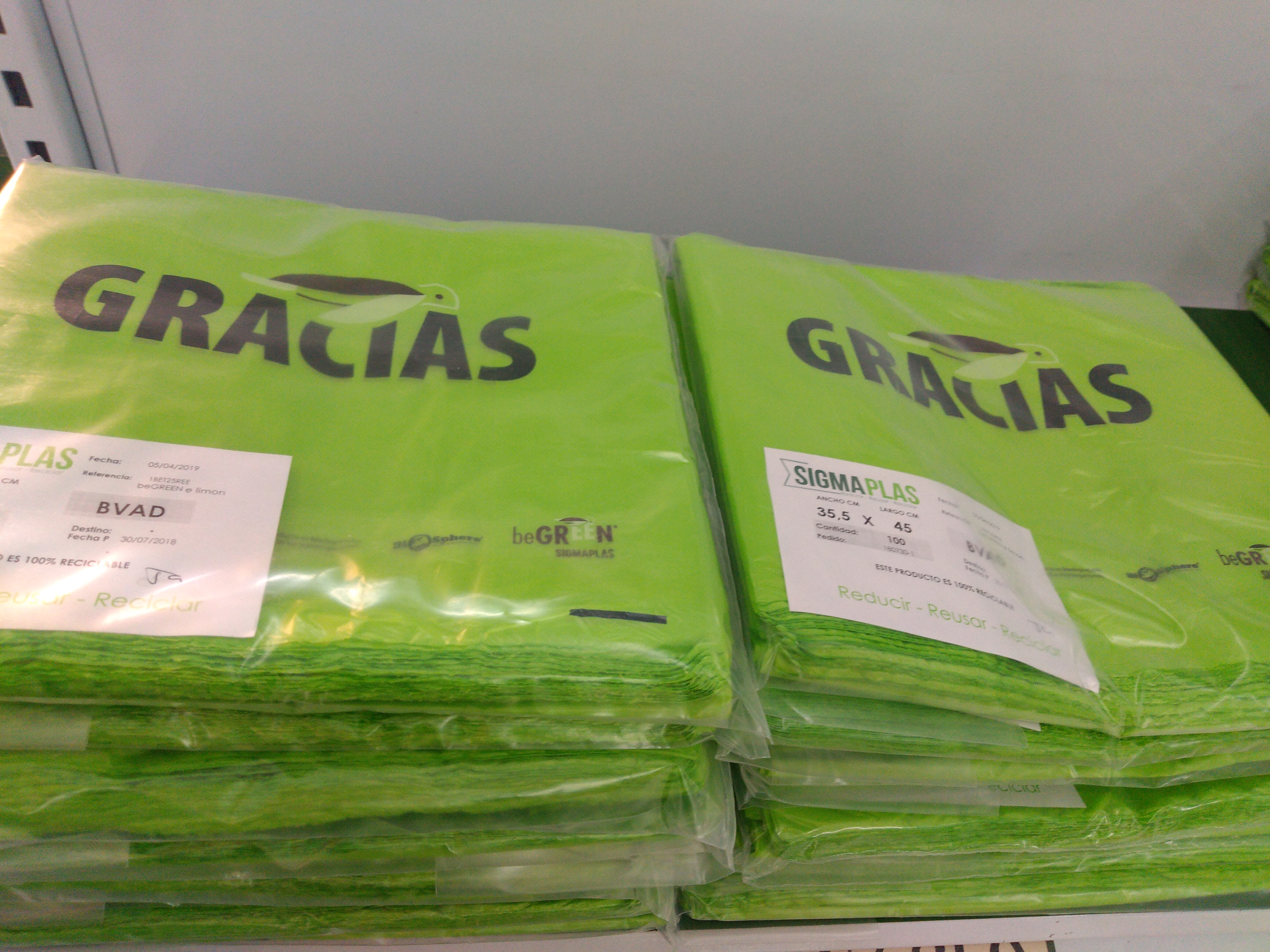 Bolsa cargadera biodegradable T25 x 100 unidades
