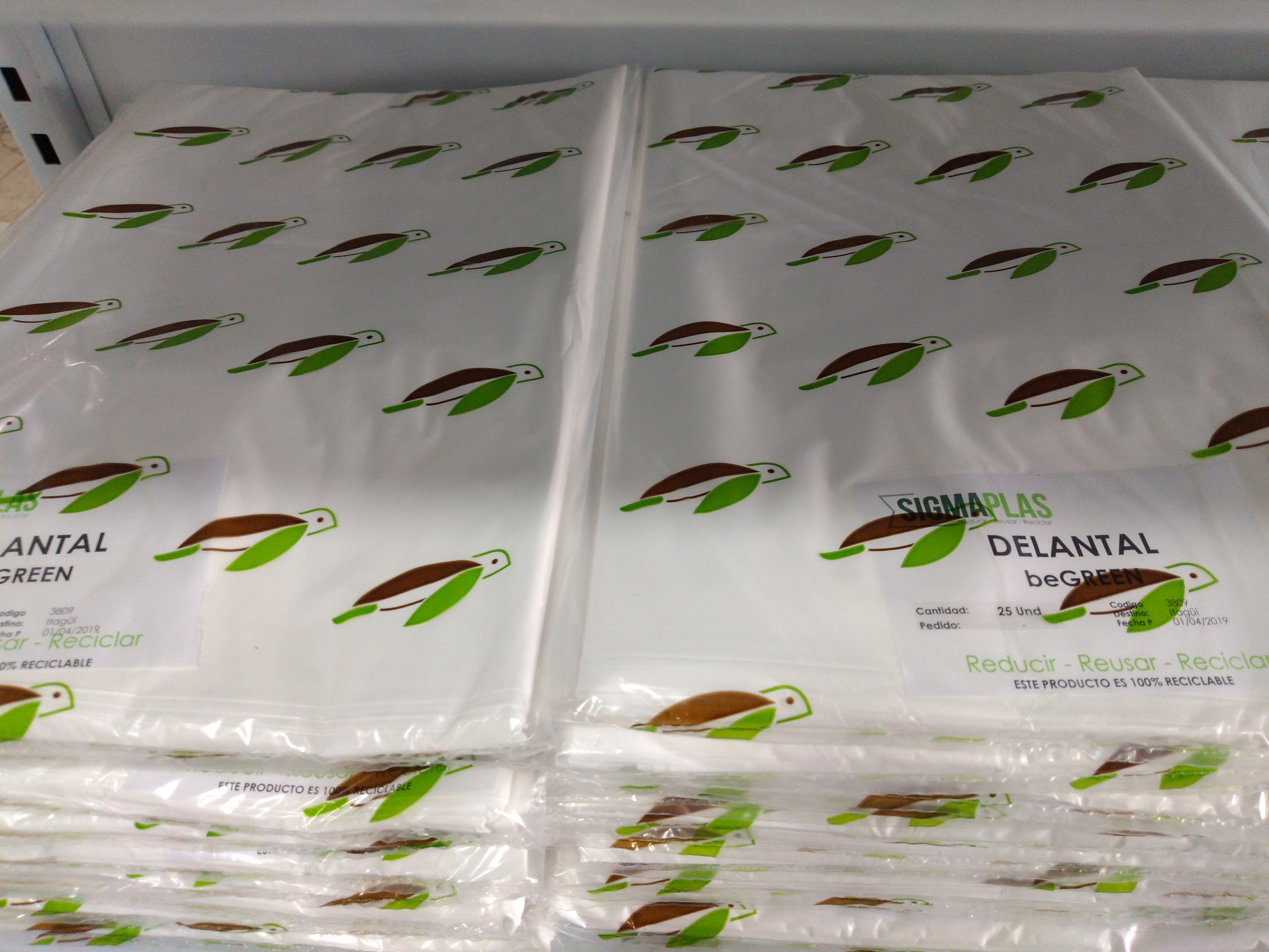Delantal desechable begreen x 25 unidades