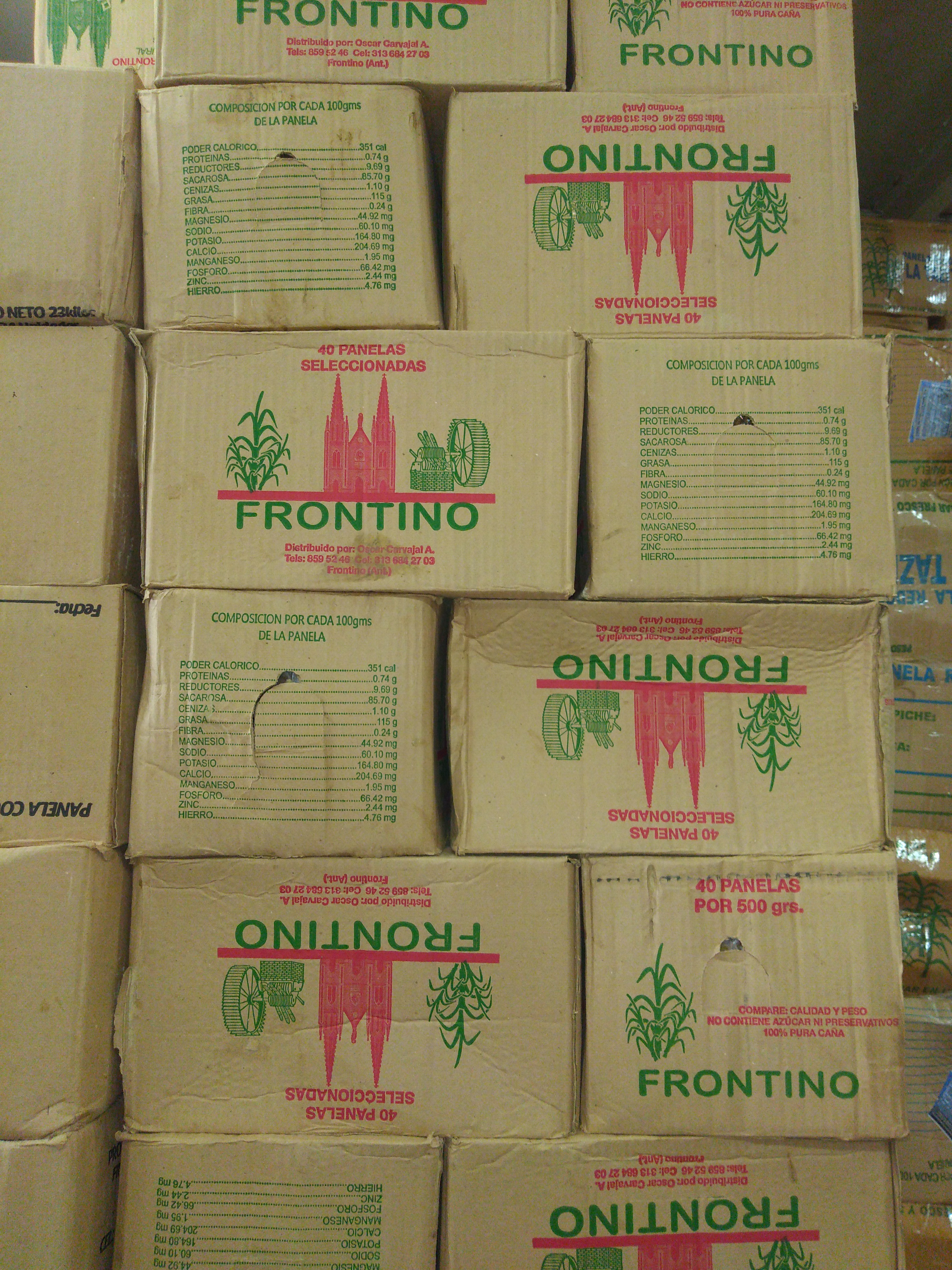 Panela frontino caja x 20 kg