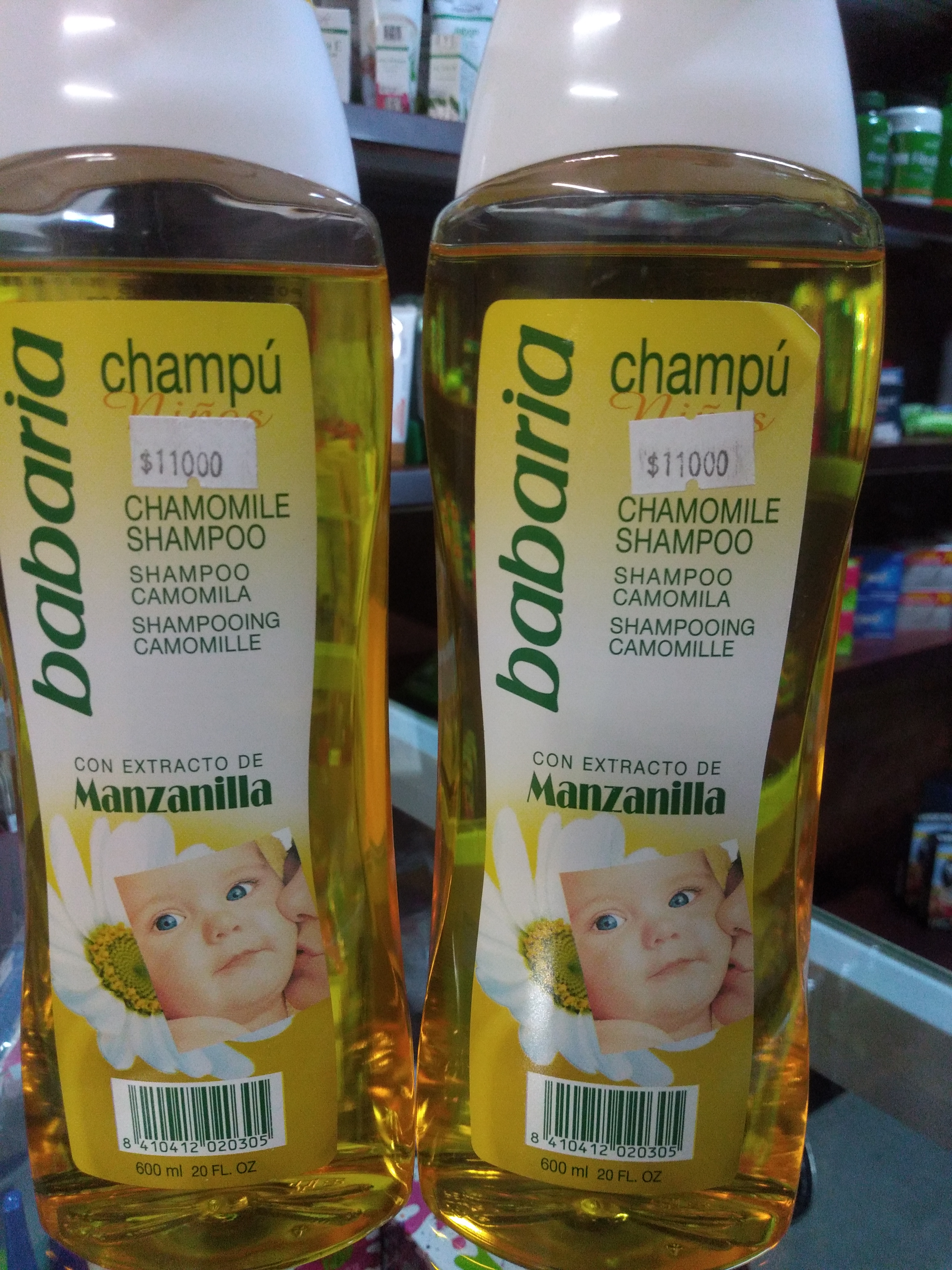 Shampoo para bebe de manzanilla x 600 ml