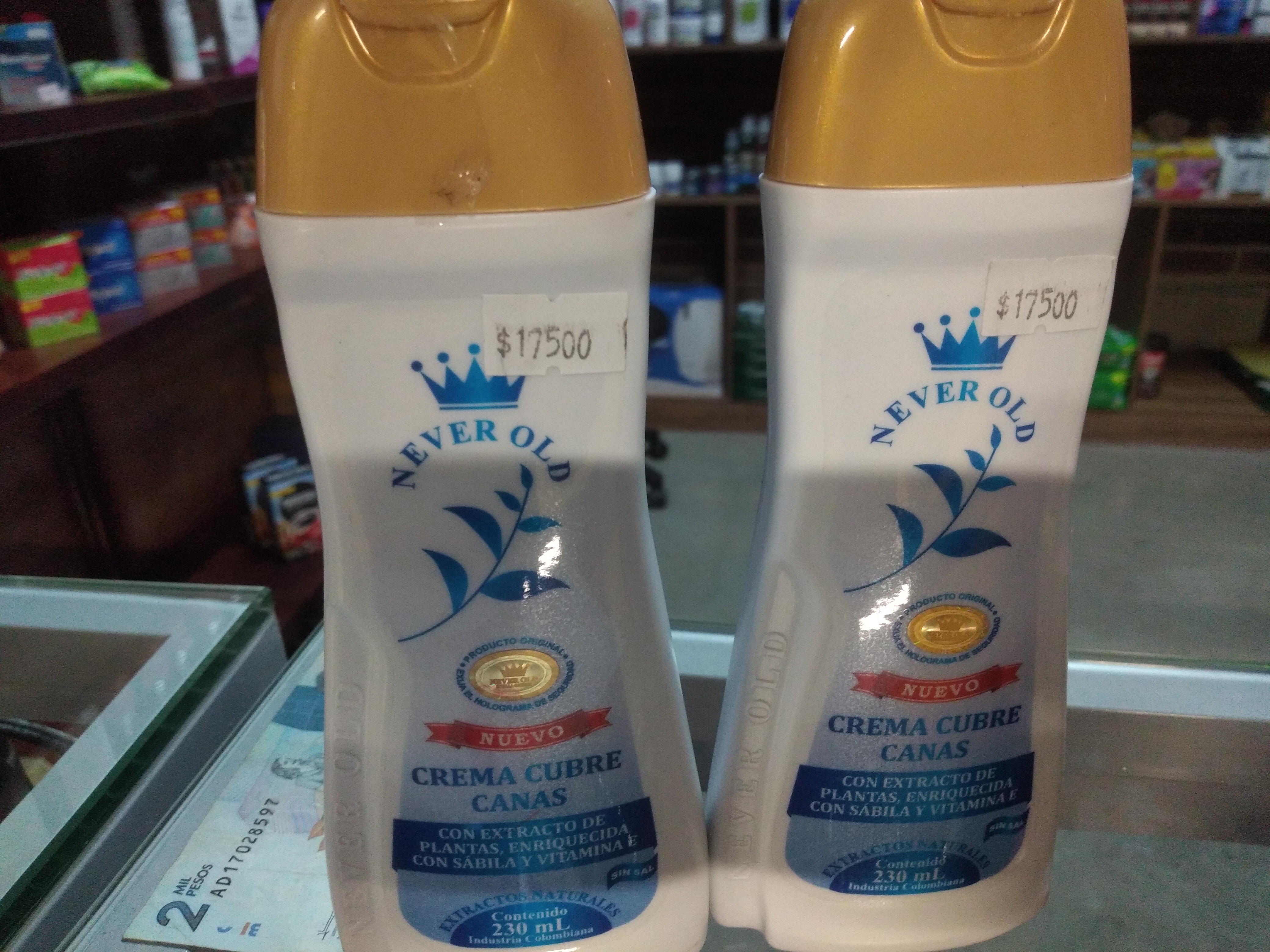 Crema cubre canas Never Old 230ml