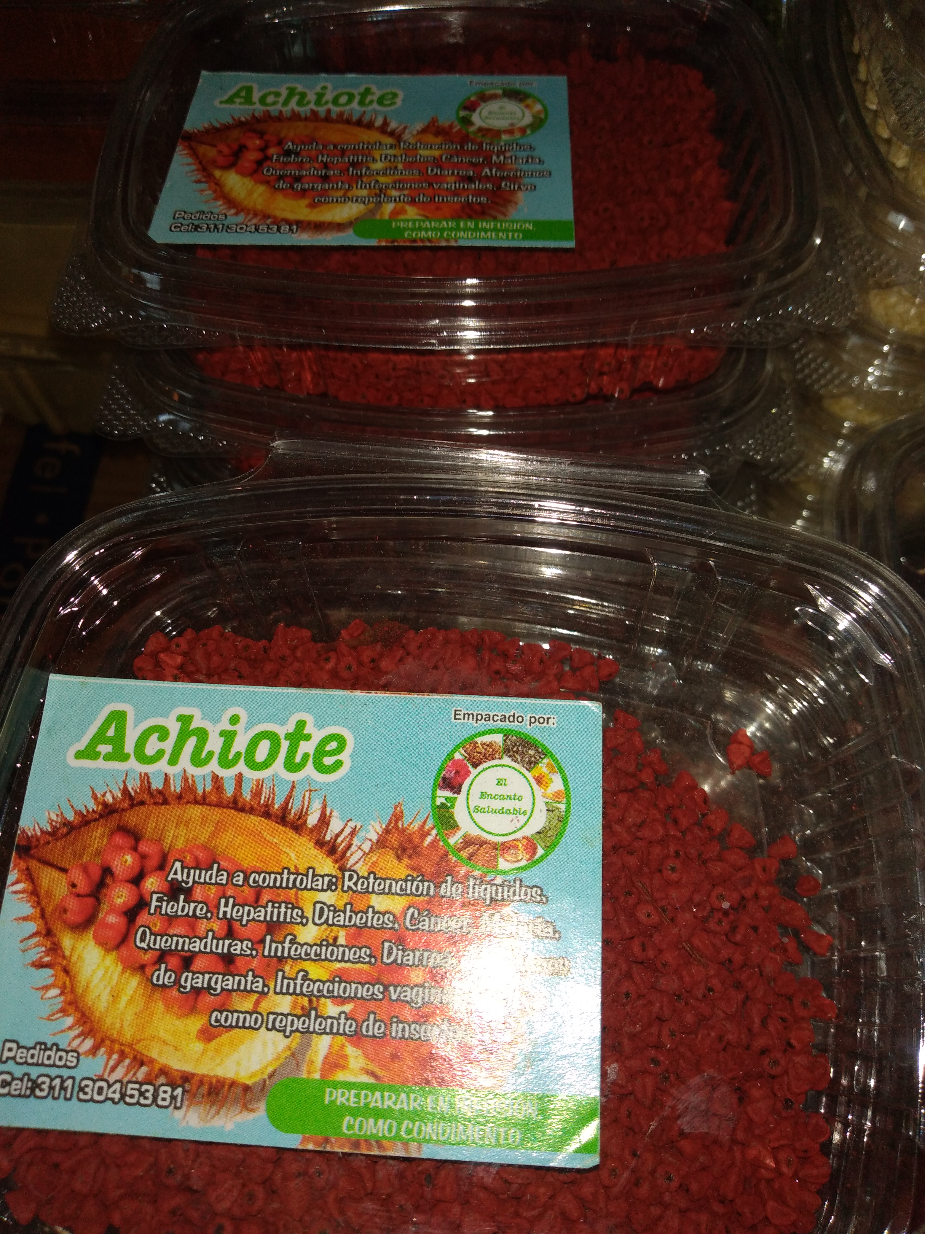 Achiote bandeja