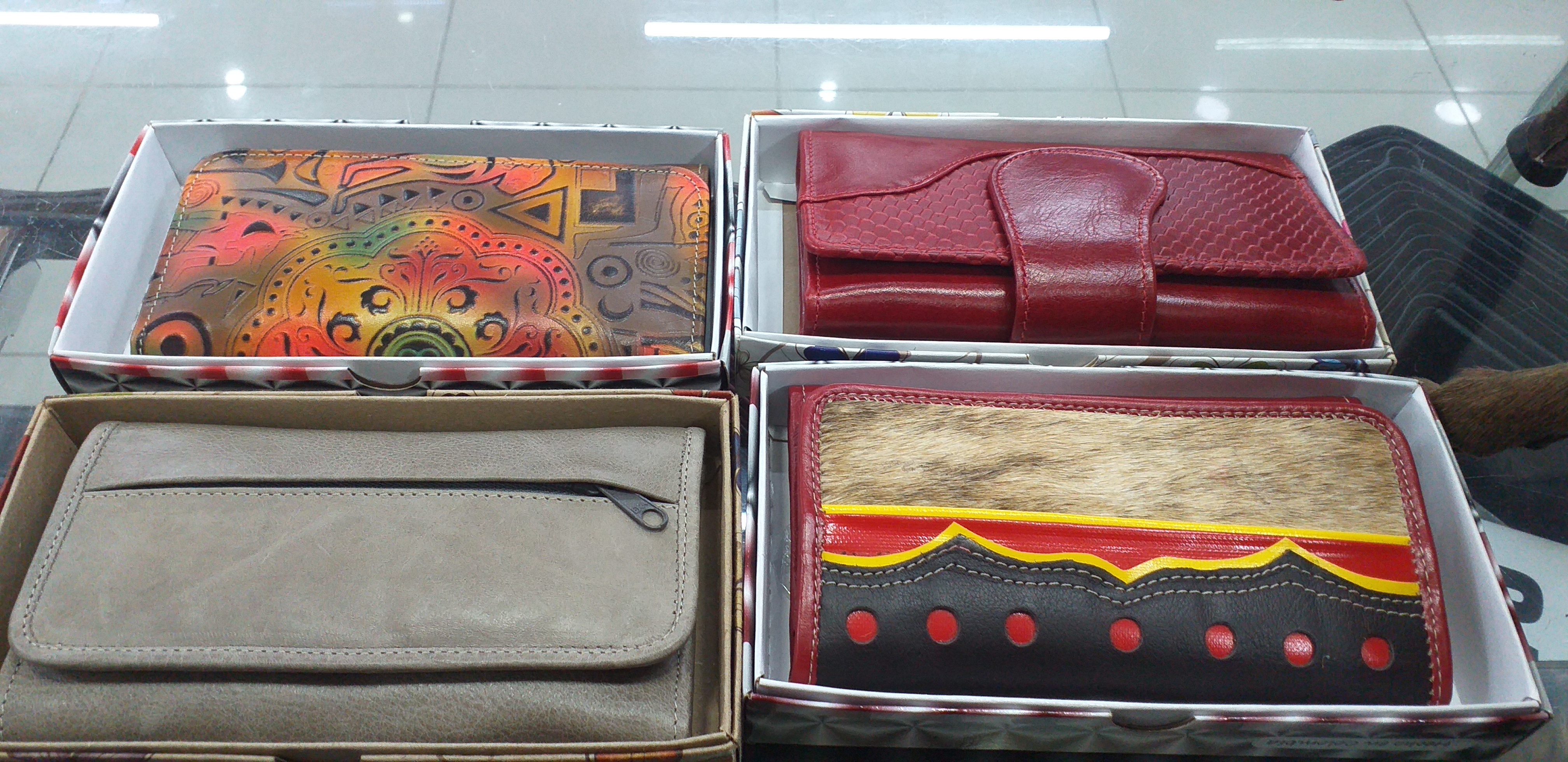 Billetera cuero para mujer
