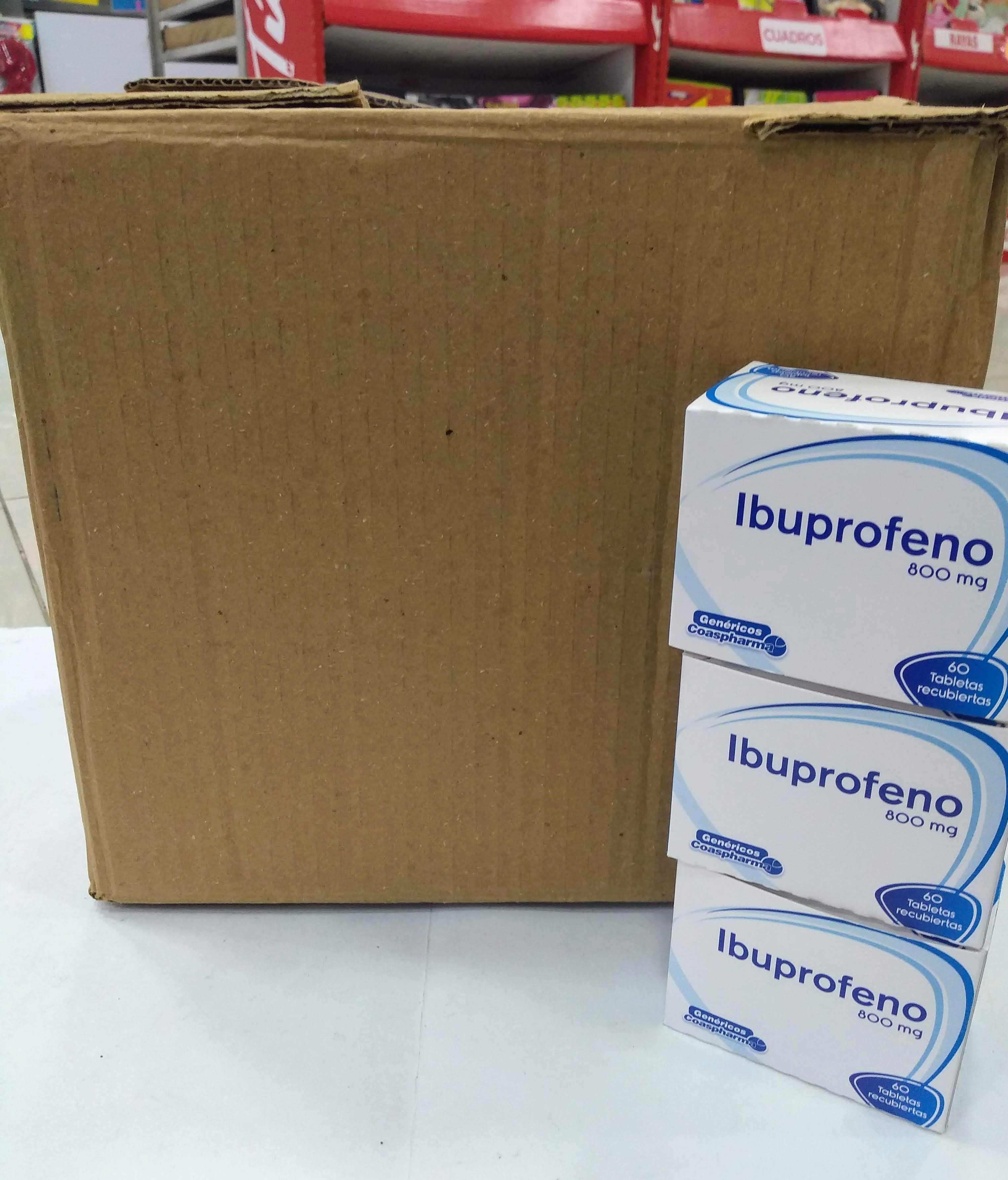 Ibuprofeno 800mg x 60 tabletas recubiertas