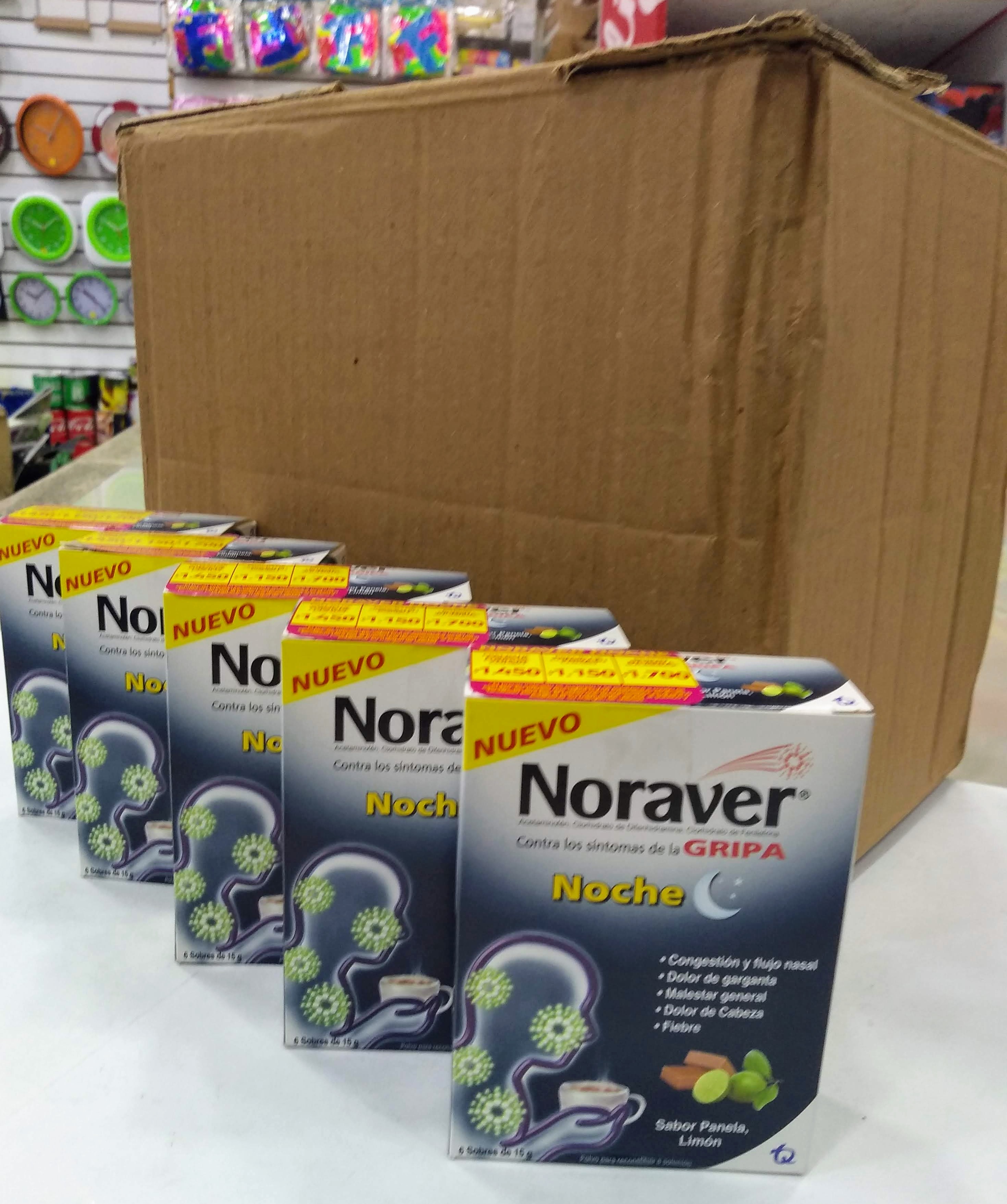 Noraver sintomas de gripa 16gr x 6 sobres