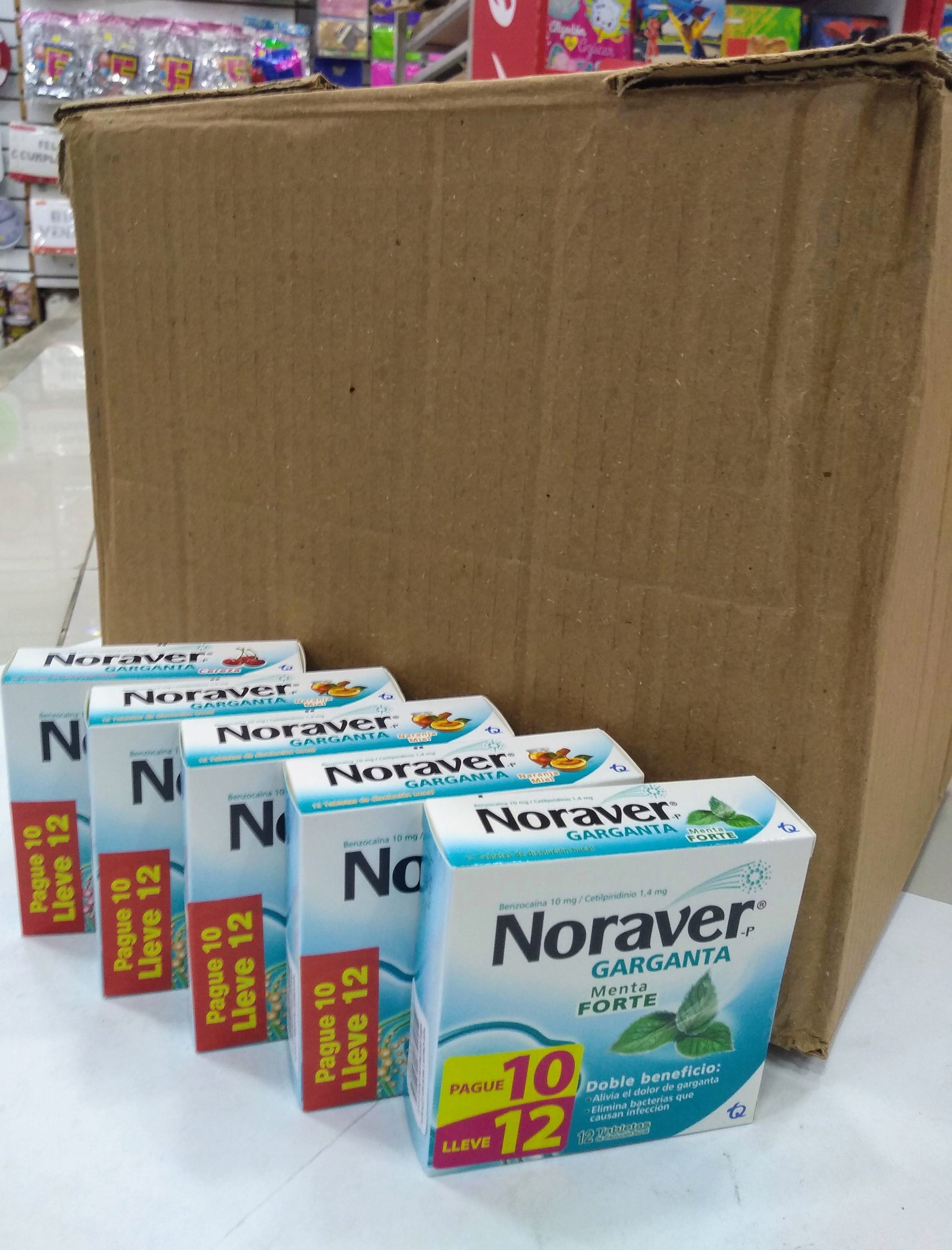 Noraver Gargantas 12 capsulas